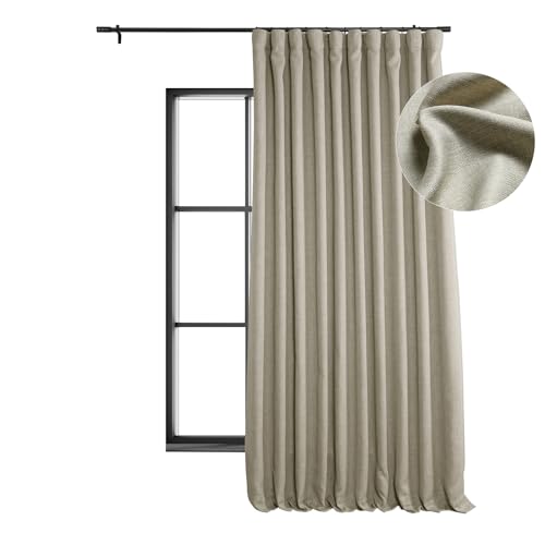 HPD Half Price Drapes Boch-LN1857-108-DW Verdunkelungsvorhang, extra breit, 1 Stück, 100 x 108, Haferflocken von HPD Half Price Drapes