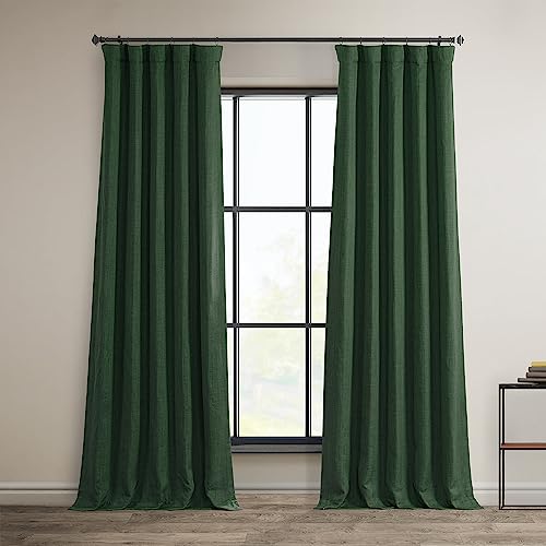 HPD Half Price Drapes Verdunkelungsvorhänge aus Leinenimitat, 274 cm lang, luxuriöse Leinenvorhänge für Schlafzimmer und Wohnzimmer (1 Paneel), 127 x 274 cm, Schlüsselgrün HPD Half Price Drapes Verdunkelungsvorhänge aus Leinenimitat, 274 cm lang, luxuriöse Leinenvorhänge für Schlafzimmer und Wohnzimmer (1 Paneel), 127 x 274 cm, Schlüsselgrün von HPD Half Price Drapes