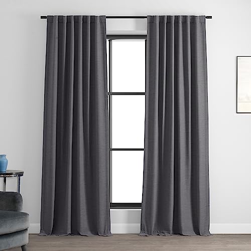 HPD Half Price Drapes Bellino Raumverdunkelungsvorhänge 274 cm Lange Vorhänge für Schlafzimmer & Wohnzimmer (1 Panel), 50W x 108L, Rüstungsgrau von HPD Half Price Drapes