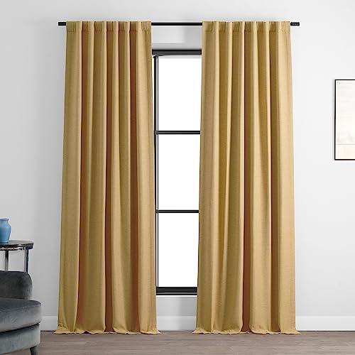 HPD Half Price Drapes Bellino Raumverdunkelungsvorhang 50 x 96 (1 Panel), BOCH-PL1902-96, Trinket Gold von HPD Half Price Drapes