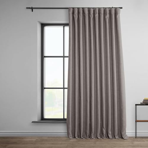 HPD Half Price Drapes Boch-LN18511-96-DW, extra breiter Verdunkelungsvorhang (1 Paneel), 100 x 96 cm, Nerz von HPD Half Price Drapes