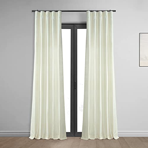 HPD Half Price Drapes DIS-ID7727-96 Strukturierter Dupioni-Seidenvorhang (1 Panel), 127 x 228 cm, Perlmutt von HPD Half Price Drapes