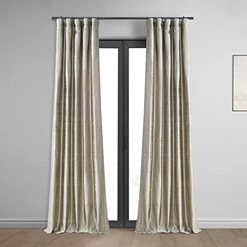 HPD Half Price Drapes DIS-ID7806-96 Strukturierter Dupioni Seidenvorhang (1 Panel), 50 x 96, Kaschmir von HPD Half Price Drapes