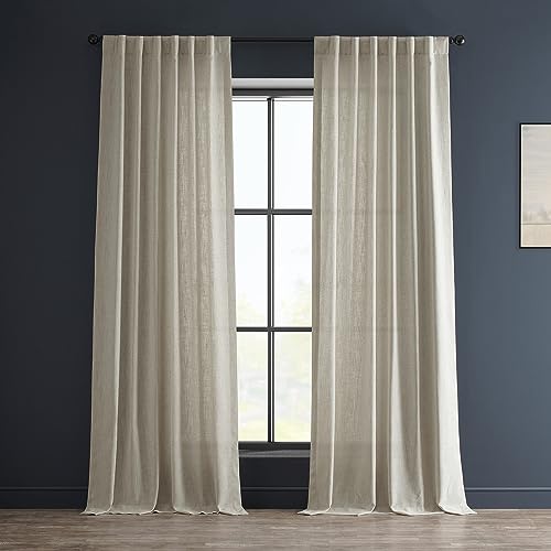 HPD Half Price Drapes FHLCH-VET200210-120 Leinenvorhang, 1 Stoffbahn, cremefarben von HPD Half Price Drapes