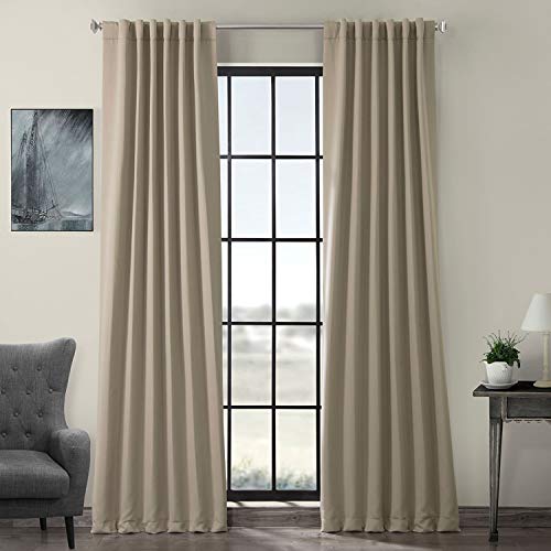 HPD Half Price Drapes HPD Halbpreis Vorhang für Raumverdunkelung, 50 x 120 (1 Panel), Boch-151304-120, klassisches Taupe, Polyester-Mischung, 50 in x 120 in von HPD Half Price Drapes