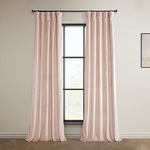 HPD Half Price Drapes Heritage VPYC-225371-84 Vorhänge aus Plüsch für Schlafzimmer und Wohnzimmer, 1 Stück, Hellrosa von HPD Half Price Drapes