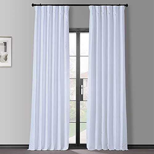 HPD Half Price Drapes Verdunkelungsvorhänge aus Kunstseide, 244 cm lang, für Schlafzimmer und Wohnzimmer, Vintage-Stil, strukturiert, Verdunkelungsvorhang (1 Panel), 127 x 244 cm, Eisbraun von HPD Half Price Drapes