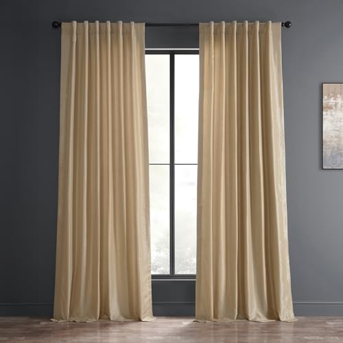 HPD Half Price Drapes PDCH-KBS20-108, Kunstseide, Vintage-Stil, strukturiert, für Raumdekoration, 50 x 108 cm, Butternut von HPD Half Price Drapes