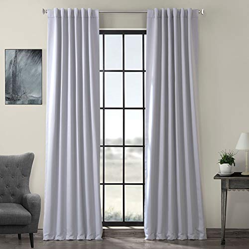 HPD Half Price Drapes Vorhang zur Raumverdunkelung, 127 x 274 cm (1 Panel), BOCH-144105-108, Nebelgrau, Polyester-Mischgewebe, W 50" x L 108" von HPD Half Price Drapes
