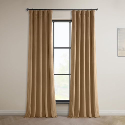 HPD VYC-161232-96 Vorhang aus Plüsch, Samt, 50 x 96, Spiced Rum von HPD Half Price Drapes