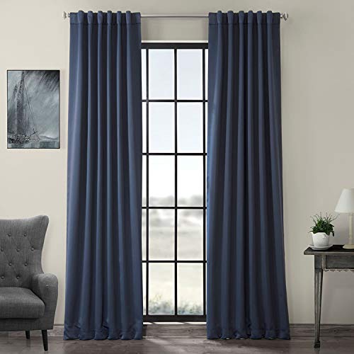 HPD Half Price Drapes HPD Vorhang für Raumverdunkelung, 127 x 274 cm (1 Panel), BOCH-194033-108, Nachtblau, Polyester-Mischung, Nocturne Blue, 50 in x 108 in von HPD Half Price Drapes