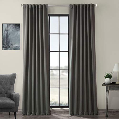HPD Half Price Drapes BOCH-201403-108 Raumverdunkelungsvorhänge, 274 cm lang, für Schlafzimmer & Wohnzimmer (1 Panel), 127 x 274 cm, Anthrazitgrau, Polyester-Mischung, 50" W x 108" L (Pack of 1) von HPD Half Price Drapes