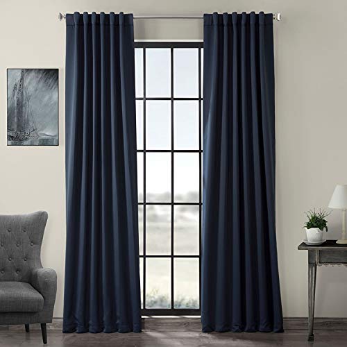 HPD Half Price Drapes HPD BOCH-193810-108 Vorhang für Raumverdunkelung, 1 Panel, Marineblau, Polyester-Mischung, 50 in x 108 in von HPD Half Price Drapes