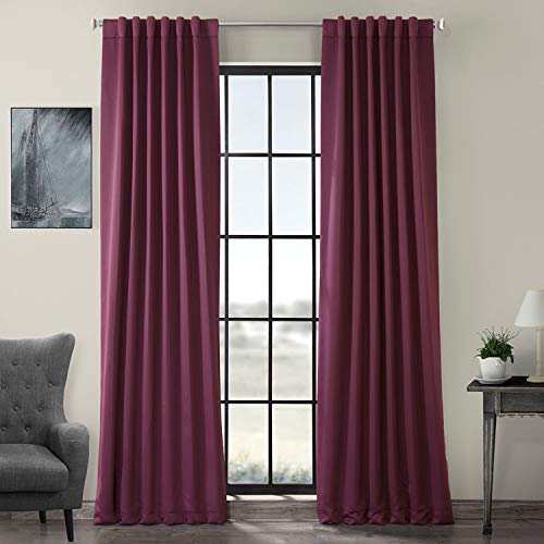 HPD Half Price Drapes Raumverdunkelungsvorhänge, 213 cm lang, für Schlafzimmer und Wohnzimmer (1 Paneel), 127 x 213 cm, Aubergine von HPD Half Price Drapes