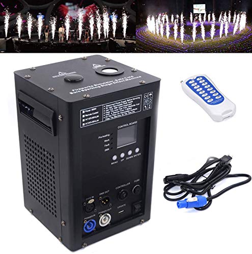 HPDOM 500W Spezialeffekt sparkular Machine DMX512 Fernbedienung Funken Feuerwerk Cold Spark Machine für die Hochzeit,Feuerwerkssimulator Für Bar, Hochzeit, Bühne, Party,1Piece von HPDOM