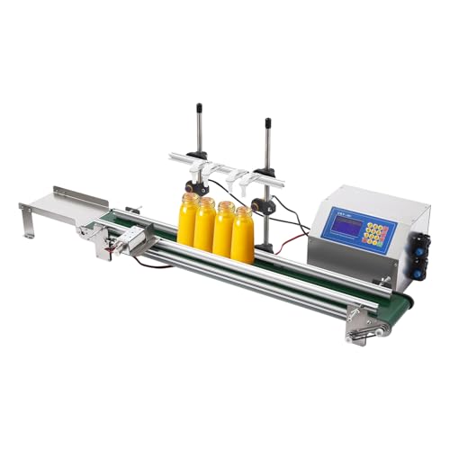 Abfüllmaschine Förderband Flaschenabfüllung Flüssigkeitsabfüllmaschine Membranpumpe Abfüllanlage 10-500ml Abfüllbereich 1-4 einstellbare Düsen für Weißwein Getränke von HPDTZ