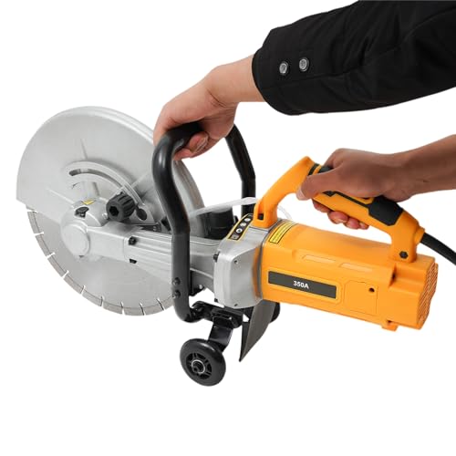 Elektrische Betonsäge 3000 W, Trennschleifer 350 mm, Steintrenner und Wandsäge, Nassschneider mit Wasserpumpe, Fugenschneider Schneidemaschine für Beton, Stahl und Stein Elektrische Betonsäge 3000 W, Trennschleifer 350 mm, Steintrenner und Wandsäge, Nassschneider mit Wasserpumpe, Fugenschneider Schneidemaschine für Beton, Stahl und Stein von HPDTZ