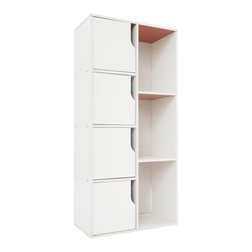 Freistehender Lagerschrank, Schrank Weiss Schmal Aufbewahrung Möbel Wohnzimmer Schlafzimmer 50 cm breit 24 cm tief 105 cm Hoch 7 Fächer Organisation Zuhause Freistehender Lagerschrank, Schrank Weiss Schmal Aufbewahrung Möbel Wohnzimmer Schlafzimmer 50 cm breit 24 cm tief 105 cm Hoch 7 Fächer Organisation Zuhause von HPDTZ