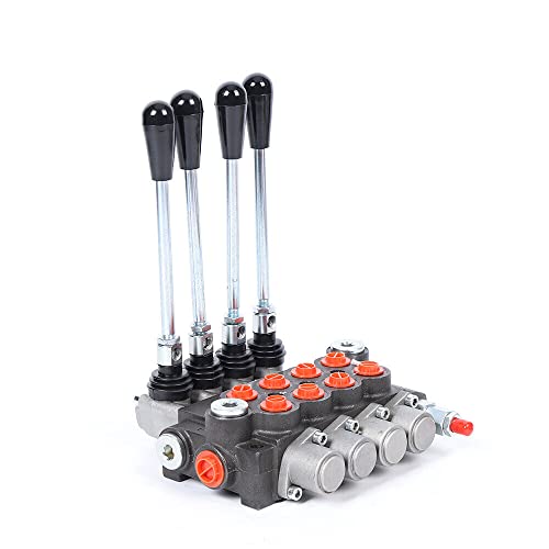 HPDTZ Hydraulikventil Handsteuergerät Monoblock Zylinder 40 L/Min für kleine Traktoren, Traktorlader, Holzspalter, Einstellbarer Betriebsdruck, offenes Center-System HPDTZ Hydraulikventil Handsteuergerät Monoblock Zylinder 40 L/Min für kleine Traktoren, Traktorlader, Holzspalter, Einstellbarer Betriebsdruck, offenes Center-System von HPDTZ