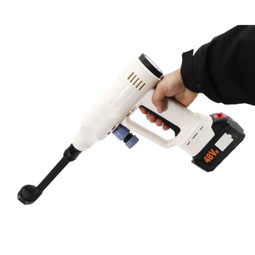 Hochdruckreiniger 300W, Tragbarer Druckreiniger mit 4000mAh, max 3.8 MPa Waschpistole, Kabelloser Reiniger und Sprüher, Gartenbrause mit 6-in-1 Düse für Auto und Terrasse Hochdruckreiniger 300W, Tragbarer Druckreiniger mit 4000mAh, max 3.8 MPa Waschpistole, Kabelloser Reiniger und Sprüher, Gartenbrause mit 6-in-1 Düse für Auto und Terrasse von HPDTZ