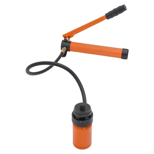Hydraulik Stanze Lochstanzer Manuelle Blechstanze mit 80 kN Kraft Stanzwerkzeug für 3.2 mm Edelstahl Locher Handstanze Stanz-Set für Industrie im Koffer (Orange) von HPDTZ