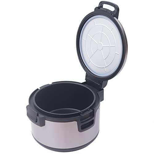 Reiswärmer 19 L Speisewärmer Gastro Warmhaltebehälter für Buffet und Restaurant Elektrischer Reiskocher Topf mit Temperaturregelung Edelstahl Gerät 100W von HPDTZ