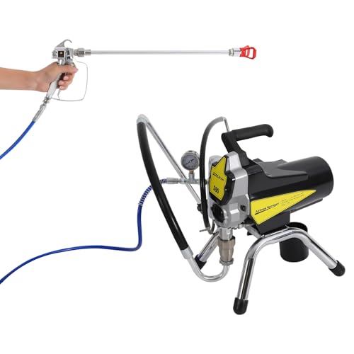 Spritzmaschine, Airless Farbspritzgerät 1800W Hochdruck Spritzgerät, Lackierpistole für Wände Zäune Decken im Innen und Außenbereich Spritzmaschine, Airless Farbspritzgerät 1800W Hochdruck Spritzgerät, Lackierpistole für Wände Zäune Decken im Innen und Außenbereich von HPDTZ