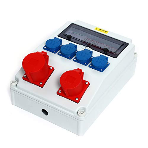 Starkstrom Verteiler, Wandverteiler Wasserdicht Stromverteiler FI-Schutzschalter Baustromverteiler Starkstrom Verteiler, Wandverteiler Wasserdicht Stromverteiler FI-Schutzschalter Baustromverteiler von HPDTZ