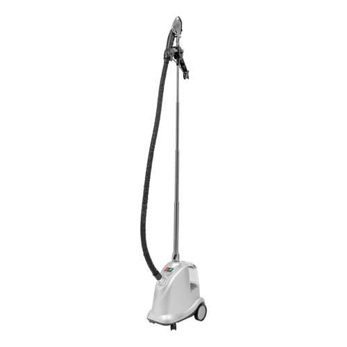 Stehender Dampfer für Kleidung, Dämpfender Faltenentferner, Stehender Kleidungsdampfer mit Rollen, 2200W Dampfglätter mit Großem Wassertank Einstellbaren Gängen für Zuhause (Silber) von HPDTZ