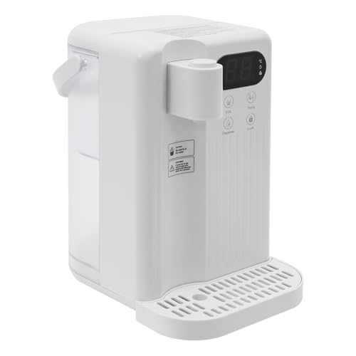 Trinkbrunnen-Büro-Home Heiße und Kalte Tischtrinkmaschine, Elektrischer Wasserspender 3 Liter Heißwasser Trinkwasser Tischgerät für Büro Zuhause Küche (Weiß) von HPDTZ