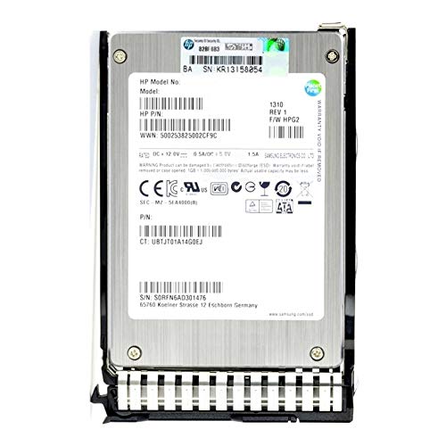 HP 757339-B21 757381-001 (1,6 TB, 6G, SATA, VE 2,5 Zoll / 6,5 Zoll / 6,5 cm) SC EV SSD, zertifiziert generalüberholt von HPE