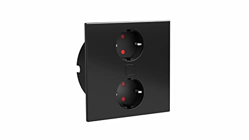 Einbausteckdose mit USB C +A ø 118mm Duplex-R - Steckdose mit elektrischer Abdeckung per Knopfdruck, Edelstahl schwarz 230V Einbausteckdose mit USB C +A ø 118mm Duplex-R - Steckdose mit elektrischer Abdeckung per Knopfdruck, Edelstahl schwarz 230V von HPF