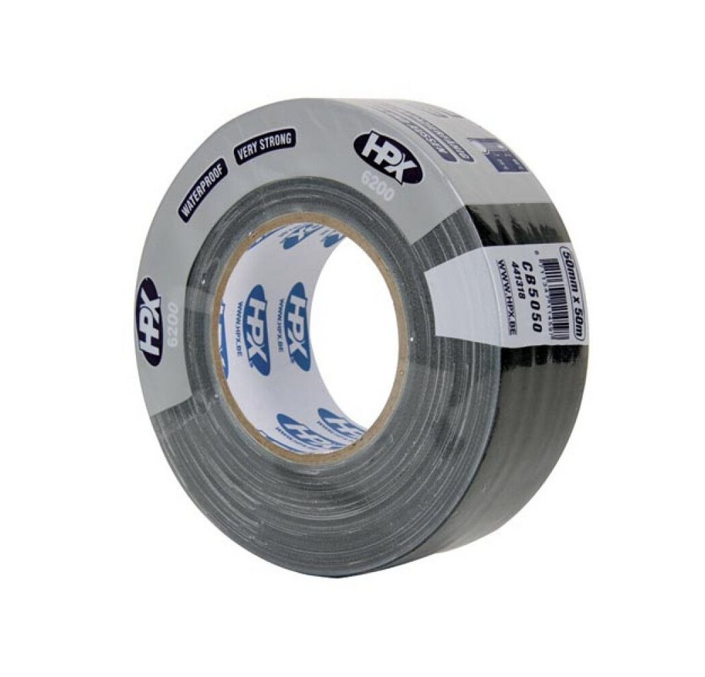 HPF Doppelklebeband Professionelles gewebe-klebeband 50mm x 50m - schwarz (1-St) von HPF