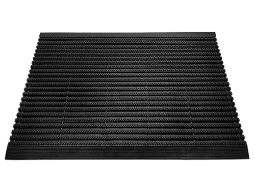 HPFloor Gummi Türmatte mit Anlaufkante Gummimatte Fussmatte für Außen Outdoor Fußabtreter - Schmutzfangmatte - Fußabstreifer - Wetterfeste Allzweckmatte (60 x 90 cm) von HPFloor