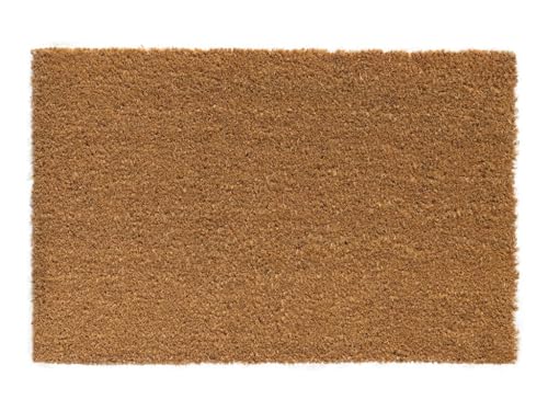 HPFloor Kokosmatte 100x100x1,7 cm I Fußmatte aus robusten Kokos-Fasern I Fußabstreifer für Haustür & Eingangsbereich I 1,7cm hohe Schmutzfangmatte I Türmatte pflegeleicht I Fussmatte in Natur von HPFloor