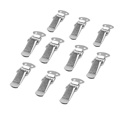 HPGHZNYNMK 10 STÜCKE Kabinett Kastenschlössungen Frühling geladene Latch Catch Toggle-Schlösser Spannungssperre Fließknopf for Schiebetür Fenstermöbel Hardware Verriegelungshaspe(with Lock) von HPGHZNYNMK