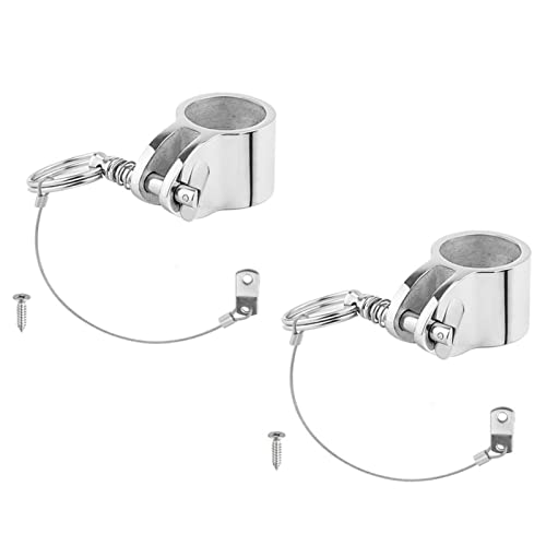 HPGHZNYNMK 2 stücke Edelstahl-Kiefer-Gleitklemme for Schnellspanner-Pin 1 Zoll 25mm-Top-Klapp-Schieber-Anschluss-Hardware-Marine-Boot Verriegelungshaspe(Type 4) von HPGHZNYNMK