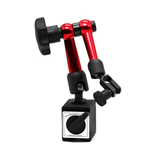 0-0,8 mm 0,01 mm Füllstandsmessskala, präzise metrische Schwalbenschwanzschienen, Messuhr, magnetischer Korrektur-Messständer für Labor Werkstatt usw(Rood) von HPHPH