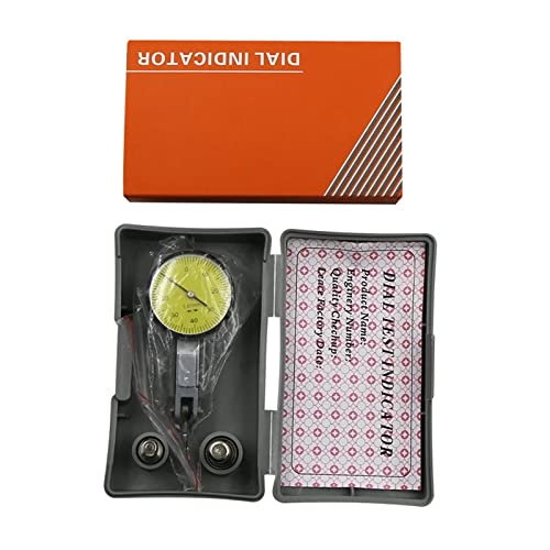 0–0,8 mm 0,01 mm Präzisions-wasserdichte Hebelanzeige, analog, stoßfest, Messuhr, Lineal, Messgerät, Testfinder, Mikrometer-Werkzeug für Labor Werkstatt usw(With Box) von HPHPH