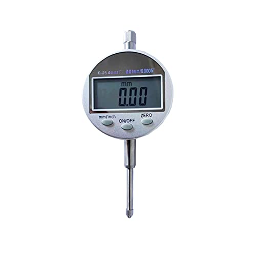 0-12,7 mm 0-25,4 mm/1 Zoll Digitalanzeige 0,01 mm Elektronische Messuhr Digitale Messuhr Verwenden Sie eine 3-V-Batterie für Labor Werkstatt usw(0-25.4mm) von HPHPH
