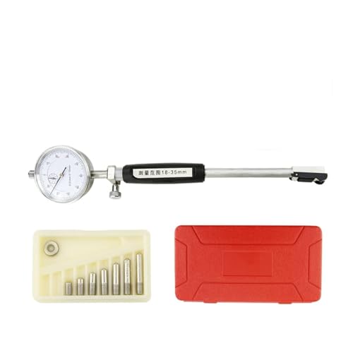 15-35-50-160mm Bohrung Zifferblatt Bohrung Gauge Messuhr Innendurchmesser Gauge Messstab Sonde Mikrometer Messwerkzeug für Labor Werkstatt usw(18-35mm Red Dial) von HPHPH