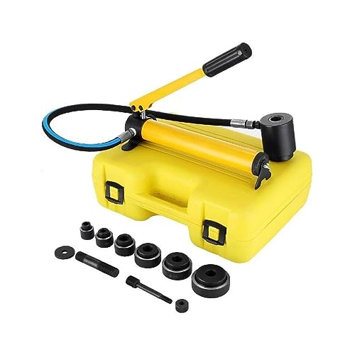 22–60 mm Ulic Knockout-Stanztreiber-Set, 6 Matrizen, Stahlblech-Lochöffner, Reparaturwerkzeug, Fräser-Set, 10 Tonnen manueller Lochgräber Hydraulisches Werkzeug von HPHPH