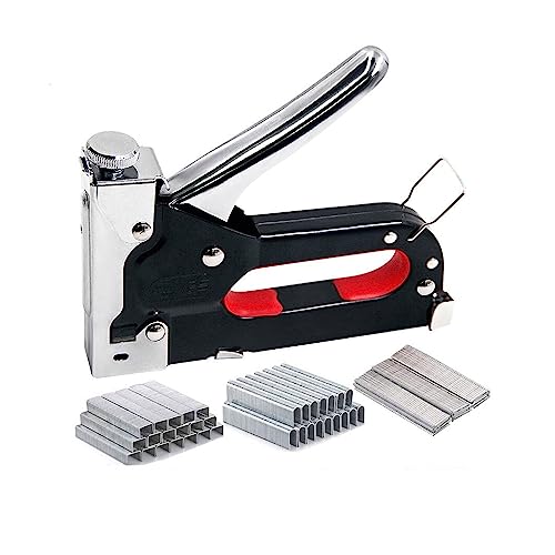 3-in-1-Nagelgerät, DIY-Möbelbau-Hefter, Polsterklammer mit 600 Heftklammern, 3000 Heftklammern, Heimdekoration, Tischlerwerkzeug(3 IN 1 3000 Nails) von HPHPH