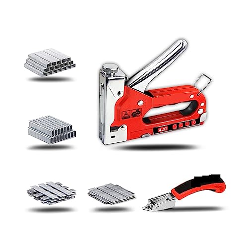 3-in-1-Nagelpistole, DIY-Möbelbau-Hefter, Polster-Tacker mit 600 Heftklammern, Heimdekoration, Zimmerei-Werkzeug(2) von HPHPH