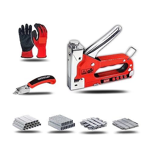 3-in-1-Nagelpistole, DIY-Möbelbau-Hefter, Polster-Tacker mit 600 Heftklammern, Heimdekoration, Zimmerei-Werkzeug(3) von HPHPH