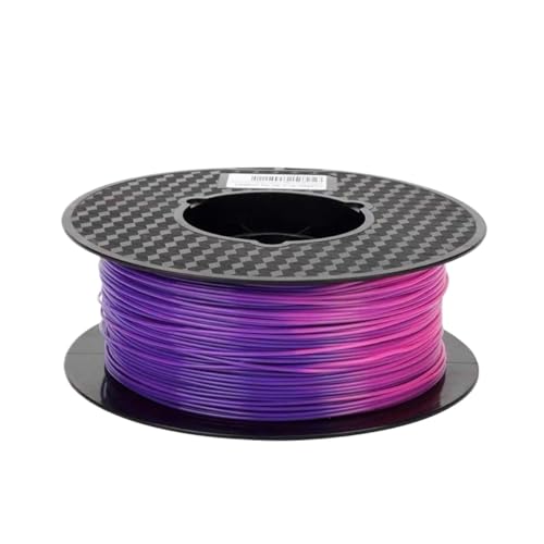 3D Drucker Filament, 1,75 mm PLA-3D-Drucker-Filament, Farbwechsel bei einer Temperatur von 31–45 Grad, dunkelgrün über rot bis gelb, 3D-Druckmaterial(Purple to pink- 250g) von HPHPH