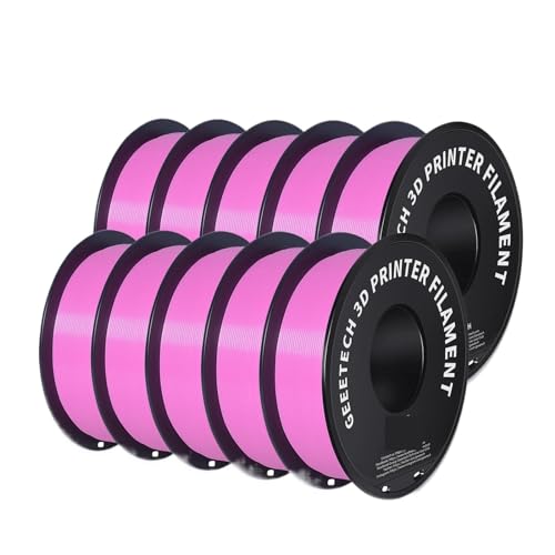 3D Drucker Filament, 10 kg PLA-Filament-Kunststoff for 3D-Drucker, 1,75 mm, verwicklungsfrei, 3D-Druck-Drahtmaterialien, Vakuumverpackung(Pink) von HPHPH