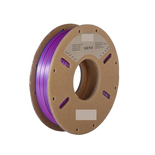 3D Drucker Filament, 250G zweifarbi matte Seide/dreifarbi Seide/PLA-Filament, 1,75 mm ± 0,03 for 3D-Druck(Blue Purple Black) von HPHPH