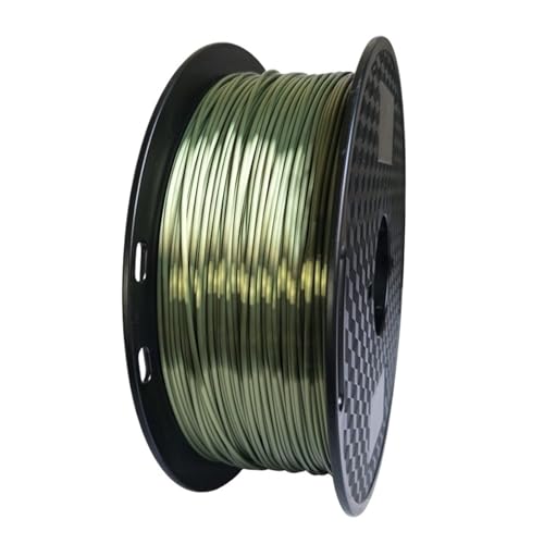 3D Drucker Filament, 3D-Drucker 1,75 mm PLA-Filament, Seidenroségold, 250 g/500 g/1 kg, glänzendes metallisches Gefühl, 3D-Druckmaterial, seidig glänzendes Druckfilament(Bronze 1kg) von HPHPH