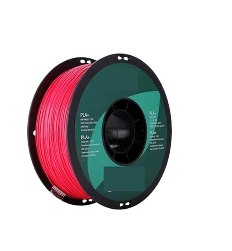 3D Drucker Filament, 3D-Drucker-Filament PLA+ 1,75 mm, 3D-Druckmaterial for 3D-Drucker, Maßgenauigkeit +/- 0,03 mm, 1 kg (2,2 Pfund) Spule(Magenta) von HPHPH